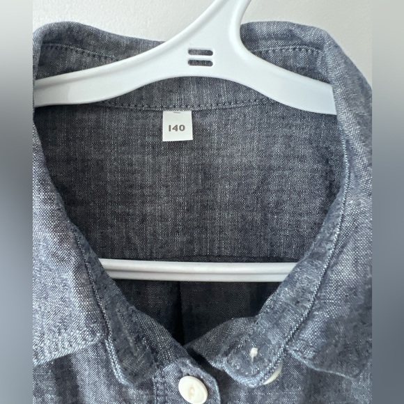 Kids chambray Muji shirt dress - tunic - Picture 5 of 6